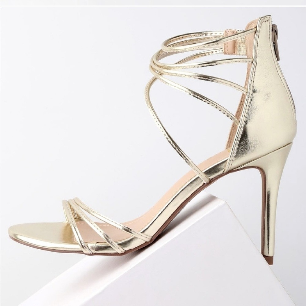Lulu Adriana Gold Heel